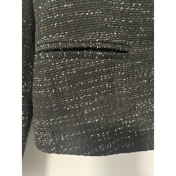 Loft‎ Tweed Blazer Cardigan 10 Black - Picture 6 of 8